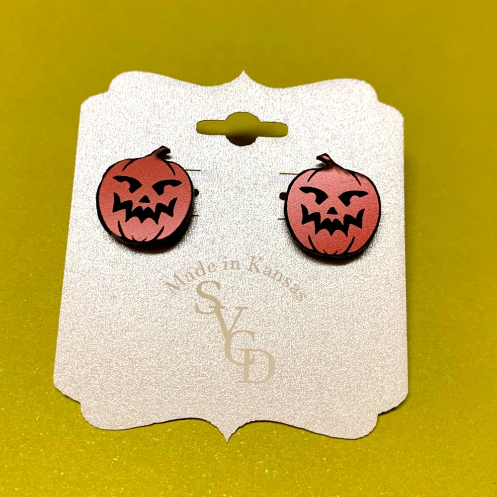 Jack-O-Lantern Post Earrings